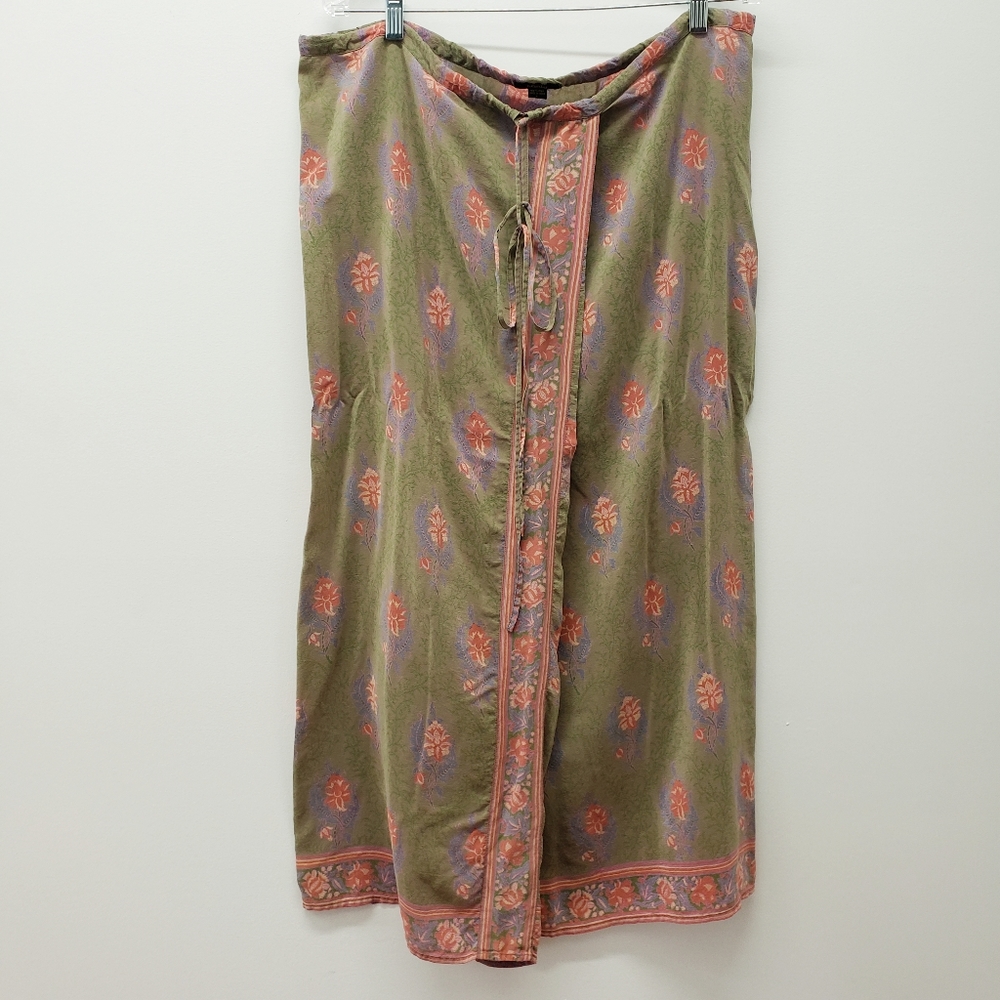 Plenty - L - 100% silk unlined skirt